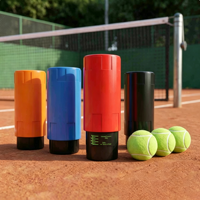 Pressuriseur manuel pour balles de tennis et de padel avec manomètre, conteneur de stockage hermétique et anti-fuite, résistant aux chocs, restaure le rebond des balles