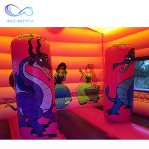 Château de princesse de conte de <span class=keywords><strong>fées</strong></span> Combo Slide Kids Party Fun Gonflable Joy Princess Bounce House Princess Bouncy Castle - Product Image 4