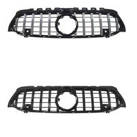 Grille de radiateur avant de style A45 AMG GT en noir brillant argenté, remplacement direct pour Mercedes Benz Classe A W177 pré-2019-2022