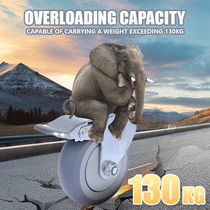 4 <span class=keywords><strong>5</strong></span> 6 8 Zoll Moderne verstellbare statische Wagen Gummi öl beständige Schwenk bremse Hoch leistungs rollen für den Badezimmer gebrauch - Product Image 2