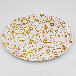 Collection de <span class=keywords><strong>vaisselle</strong></span> en mélamine <span class=keywords><strong>Mandala</strong></span> Art, assiettes, bols et tasses décoratifs à motifs dorés - Product Image 3