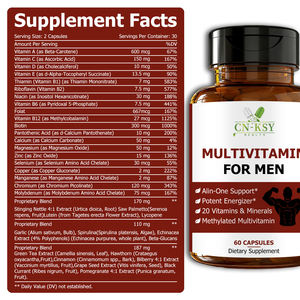 Meilleures ventes : Complément <span class=keywords><strong>multivitamin</strong></span>é tout-en-un pour hommes, favorisant l'énergie, la vitalité, la concentration et l'humeur - Produits de santé - Product Image 2