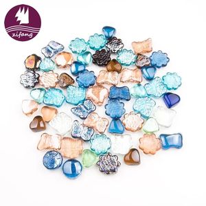 Acquario all'ingrosso della fabbrica ornamenti colorati serbatoio di pesce pietre di forma di organismo marino Custom cristallo di <span class=keywords><strong>pietra</strong></span> di vetro - Product Image 2