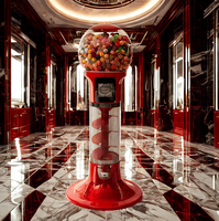 Distributeur automatique de capsules en spirale DEER pour salle de jeux, capacité de 300 à 600 pièces, métal + plastique, multicolore, paiement par pièces, garantie 1 an