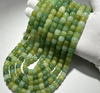 Perles cylindriques en verre colorées 6x8mm, perles intercalaires lâches pour la fabrication de bijoux, accessoires de bracelet et collier DIY, modèle de la marque YUZHU