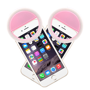 Selfie LED Ring Fill Light telefono portatile 28 LED Selfie Light 3 Level lighting Clip ad anello emettitore di luce per <span class=keywords><strong>Xiaomi</strong></span> IPhone - Product Image 5