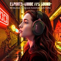 Auriculares Inalámbricos para Juegos ATTACK SHARK L30PRO, Tri-Modo, Sonido Envolvente 7.1, Micrófono Desmontable, Baja Latencia, para PC y PS5