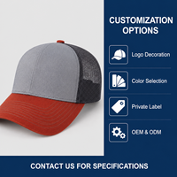 Casquette de baseball unisexe OEM vierge en maille respirante, style streetwear, réglable, avec logo personnalisé