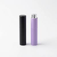 Flacon pulvérisateur de parfum de 10 ml en plastique avec revêtement intérieur en verre rotatif, flacon de voyage portable