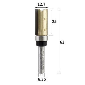 Arden 0215 Top Bearing Straight Router Bit-Garniture affleurante et copie <span class=keywords><strong>de</strong></span> modèle pour le travail du bois - Product Image 4