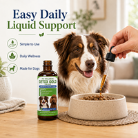 Gouttes liquides de soutien hépatique pour chiens en gros, formule bien-être félin avec chardon-Marie et ortie pour un nettoyage quotidien, service OEM