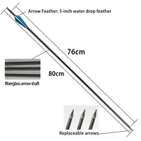 Puissante longue flèche de poisson pour la chasse en plein air accessoire de fronde en fibre de verre acier pour arcs classiques composés flèche d'arc de tir