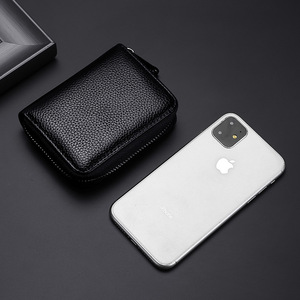 New Genuine Leather <b>Card</b> Holder Coin Purse Unisex Men's Multi-<b>Card</b> Slot Case Lady's <b>Card</b> <b>Wallet</b> Fashion Wholesale - Product Image 4