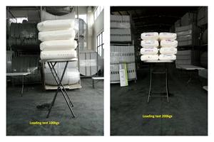 Mesa de Cóctel Plegable Redonda de Plástico para Exteriores, Mesa Redonda Blanca Plegable para Eventos - Product Image 3