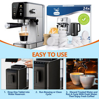 Tablettes nettoyantes pour machine à café, détartrage et nettoyage en profondeur pour les machines à café Keurig Nespresso Espresso et à filtre, élimination du tartre