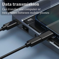 Kit de cable adaptador de carga USB múltiple Juego de conversión USB C USB A y tipo C a macho Micro/tipo C Tarjeta de transferencia de datos de almacenamiento Tra