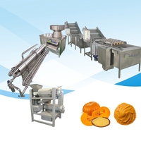 Ligne de production de purée de citrouille et de carotte de haute qualité Machine de traitement de farine de fruits et légumes