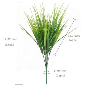 255 Plantas de Césped Artificial de 30 cm, Follaje Artificial de Plástico para Decoración del Hogar y Decoración de Divisiones - Product Image 4