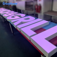 Envoi Rapide Enseigne Lumineuse LED 3D Sur Mesure pour Cafétéria, Bar, Marque – Caractères Lumineux en Métal, Acrylique ou Plastique à Éclairage Frontal