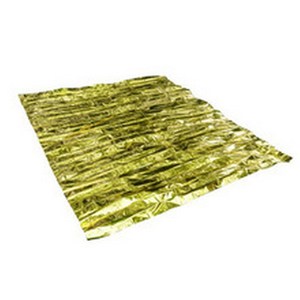 Couverture de survie bicolore or et argent 210x160cm, réfléchissante, thermique, équipement de premiers secours d'urgence pour l'extérieur - Product Image 1