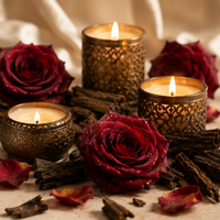 Huile parfumée Rose Oud, huile essentielle florale boisée pure pour la fabrication de bougies, huile parfumée orientale