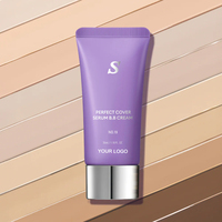 Fond de teint liquide longue tenue à marque privée, couvrance totale, imperméable, contrôle du sébum, fini mat, naturel, pour peaux moyennes à foncées, 35 ml