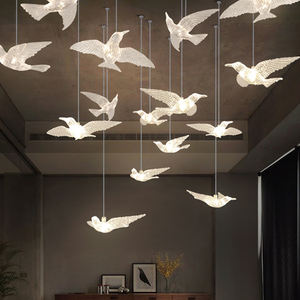 Villa personnalisée décoration <span class=keywords><strong>de</strong></span> plafond <span class=keywords><strong>de</strong></span> mariage à domicile lustre en cristal acrylique pour oiseaux volants tombants - Product Image 3