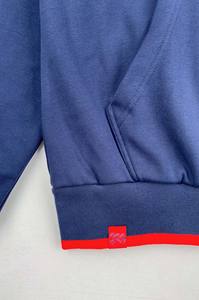 Cordons de serrage personnalisés vintage en molleton brodé de haute qualité à grammage lourd pour sweats à capuche, marque privée - Product Image 3