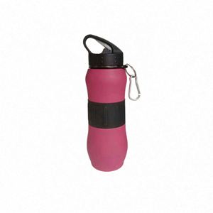 Portable Sports Water Bottle With Silicone Sleeve and Carabiner <b>for</b> Outdoor Travel Use - Product Image 3