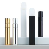 Flacon pulvérisateur en verre électroplaqué UV SUMEEAR 5 ml, flacon de voyage rechargeable avec bouchon pulvérisateur, atomiseur à buse en aluminium, boîte de pulvérisation