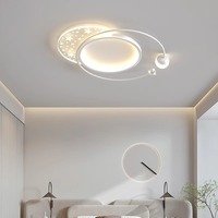 Lampes de plafond créatives Zeal Lighting en acrylique, forme ronde carrée, étoiles, planètes, galaxie, lampes LED créatives, décoration intérieure pour la maison, la chambre à coucher