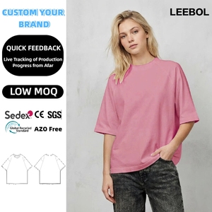 Camiseta Personalizada para <span class=keywords><strong>Mujer</strong></span>, Diseño en <span class=keywords><strong>Blanco</strong></span> con Logotipo Estampado, Estilo Urbano con Hombros Caídos, <span class=keywords><strong>Cuello</strong></span> Corto, Alta Calidad, OEM/ODM - Product Image 1