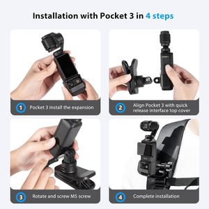 STARTRC <span class=keywords><strong>PHOTO</strong></span> Osmo Pocket 3 Support magnétique réglable et léger pour sac à dos, compatible Action 6/5 Pro/4/Xtra Muse, clip à dégagement rapide - Product Image 6