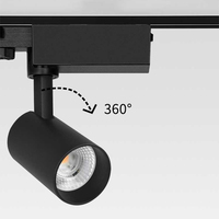 ETL T24 produk Bintang Energi hijau 9W putih dan hitam COB LED dapat diperbesar lampu sorot untuk eceran Museum