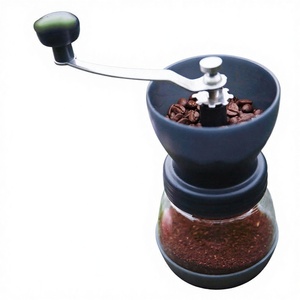 เครื่องบดกาแฟแบบมือหมุน เซรามิก <span class=keywords><strong>บด</strong></span>ละเอียด ใช้ในครัวเรือน แถมโถเก็บ ฟรี <span class=keywords><strong>ภาษา</strong></span>จีน/อังกฤษ - Product Image 1