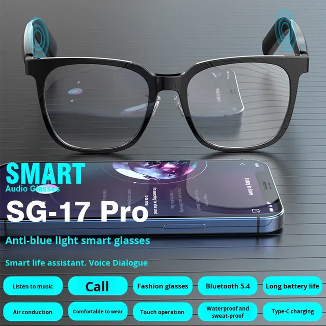2026 Open Ear AI Smart Glasses Audio Sunglasses Real-time Translation Wireless Smart Eyewear for Men Women Wholesale
