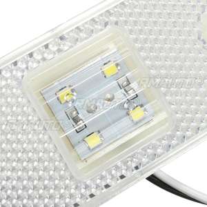 1/2 Piezas, 24V, 4 LED, Luz Indicadora Lateral para Camión, Lámpara de Posición Ámbar, Blanca y Roja para Remolque, Camión, Autobús - Product Image 5