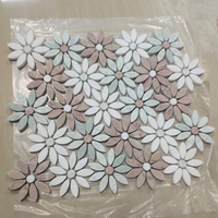 Magnifique mosaïque florale en pierre de parquet moderne pour la décoration murale intérieure de cuisine, piscine, salon, carrelage en marbre