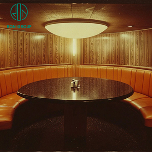 Nhà Hàng Đá Cẩm Thạch Vòng Cong Cafe Bảng Sofa Gian Hàng Chỗ Ngồi Đồ Nội Thất Thiết Lập Gian Hàng Cho Cà Phê Cửa Hàng - Product Image 6