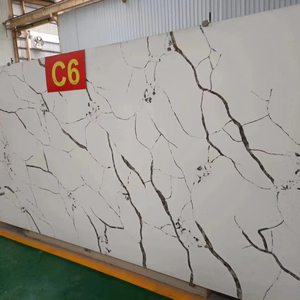 Cao Cấp Thiết Kế Hiện Đại Trắng Thạch Anh Đá Slab Cho Nhà Tường Bảng Điều Chỉnh Nhân Tạo Thạch Anh Thiêu Kết Đá Tấm - Product Image 5