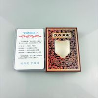 Jeu de cartes de poker OEM imprimé, 100% imperméable en PVC, lisse, format étroit, écologique, durable, idéal pour les soirées en famille