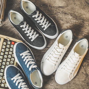 <span class=keywords><strong>Scarpe</strong></span> di tela Casual da uomo <span class=keywords><strong>scarpe</strong></span> sportive da uomo in <span class=keywords><strong>Denim</strong></span> classico Unisex di alta qualità - Product Image 4