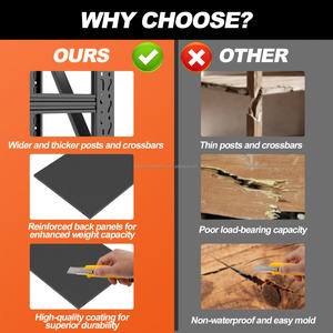 <span class=keywords><strong>Étagère</strong></span>s de garage réglables à 4 niveaux, unités d'<span class=keywords><strong>étagère</strong></span>s robustes pour entrepôt, atelier, sous-sol, organisateurs - Product Image 3