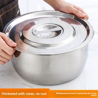 Yolecen Commercial Kitchen Bassin à huile en acier inoxydable avec couvercle Boîte d'assaisonnement en métal et pot de saindoux pour la soupe et l'assaisonnement de cuisson