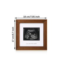 Cadre photo échographie pour décoration intérieure, en bois grainé, personnalisé, souvenir de naissance, à suspendre au mur ou à poser sur table, cadeau