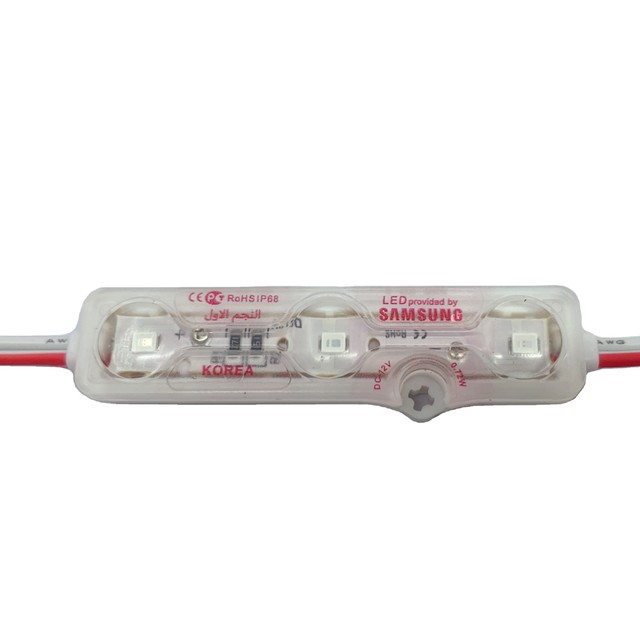 2835 Ultrasonic 3 Leds Waterproof IP67 Red Led Module Light for Sign Letter