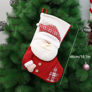 Knitted Fabric <b>Christmas</b> Decorative Socks New <b>Christmas</b> <b>Large</b> <b>Christmas</b> Candy <b>Bags</b> <b>Gift</b> <b>Bags</b> Hanging Ornaments - Product Image 5