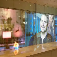Écran d'affichage LED transparent VIOS à haute transmission lumineuse P10, luminosité 5000 cd, fréquence de rafraîchissement 3840 Hz pour intérieur/extérieur