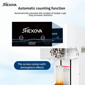 Nhà máy chất lượng cao Tự động lon nhựa niêm phong máy trà Chai nước giải khát có thể niêm phong cho bao bì lon nhôm - Product Image 4