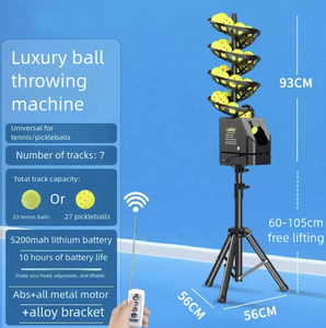 Автоматическая машина для подачи мячей для пиклбола и тенниса с дистанционным управлением, портативный профессиональный тренажер для тренировок в помещении и на улице - Product Image 5